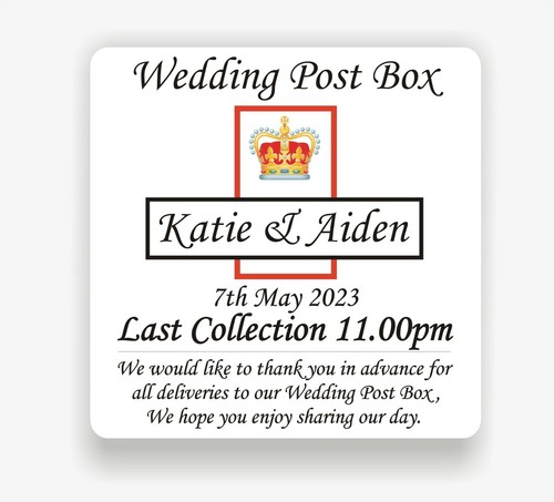 Wedding post box personalised - wedding,