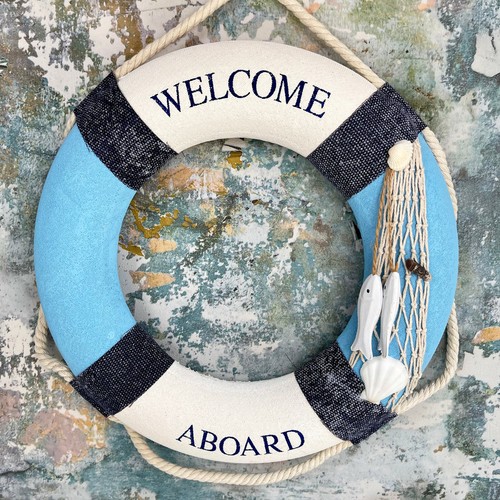 Welcome aboard lifebuoy wall - welcome,