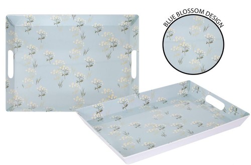 Large melamine snack tray tea - large,