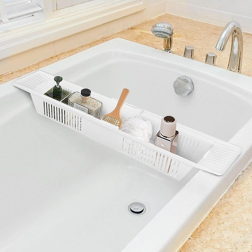 Extendable bamboo bath caddy - extendable,