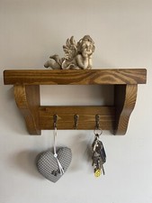 Key Rack+Shelf Floating Rustic