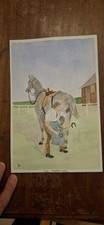 Watercolour painting horse - watercolour, of