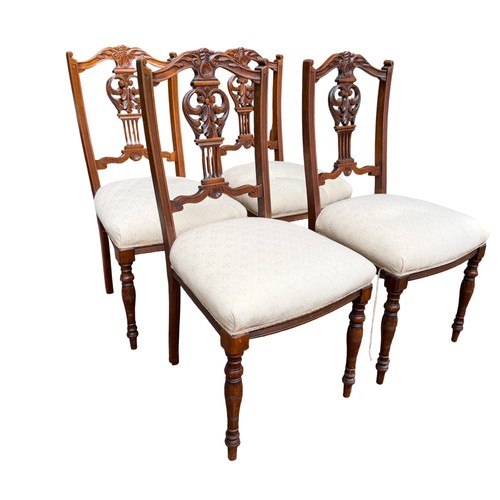 Edwardian carved dining - edwardian, chairs