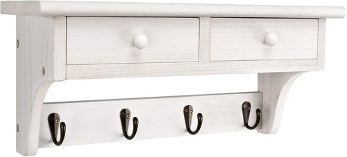 Rustic wood coat rack with - rustic,