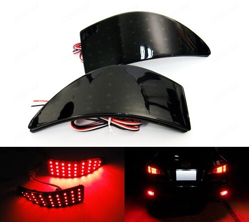 Black lens rear bumper - black,