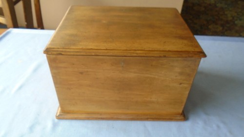 Antique mahogany box large - mahogany,