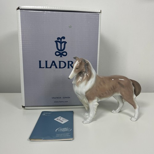 Lladro retired dog shetland - dog,