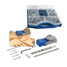 Kreg Junior Pocket Jig Hole Wood Joinery Kit R3 with 675 Screws Woodwork Joint