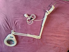 60 Watt LED Adjustable Lamp With Glass Magnifying Lens