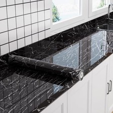 10M Kitchen Marble Sticky Back Vinyl Self-Adhesive Worktop Cupboard Door Cover