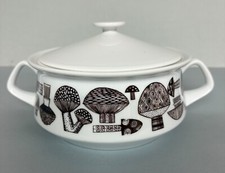 RARE Vintage Mushroom Covered Casserole by KAJ FRANCK ARABCA Finland 1980s