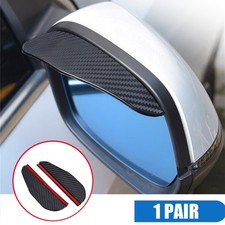 2pcs Carbon Fiber Car Rear View Side Mirror Rain Visor Rainproof Accessories