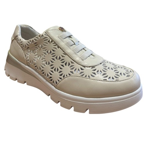 Pitillos 090 beige leather - beige,