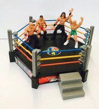 New Toy Wrestling Ring with 4 Figures Total NonStop Action Crash & Bash Play Set