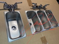  3 Standard + 1 Hand Wash 4 Compartment Portable Concession Sink  