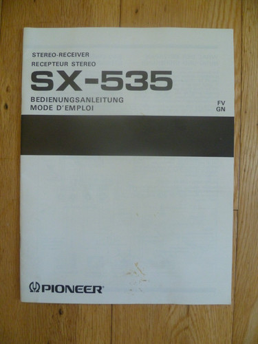 Pioneer 535 stereo receiver - pioneer,