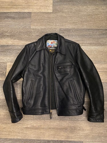 Aero highwayman leather jacket - leather,