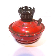 vintage Red Kelly mini oil lamps tin WW2 era 1940s British (no shade)