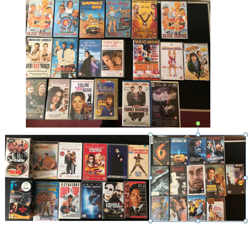 Vhs tapes films action - tapes,