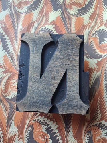 Large wooden letterpress - wooden,