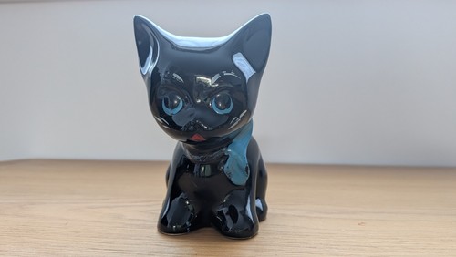 Black cat ornament - ornament, hand