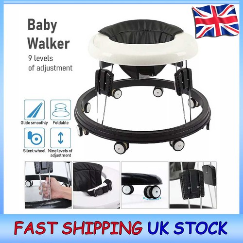 Black white baby walker - white,