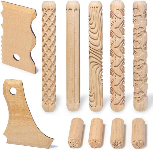 Pcs clay pottery tools kit - 11,