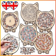 135-Piece Morandi-Colored Cat Shaped Wooden Jigsaw Puzzle, Cats Shaped Puzzles