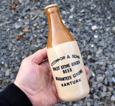 Vintage O'Connor Cork Irish Ginger Beer Bottle Advertising Pub Bar Ireland GB