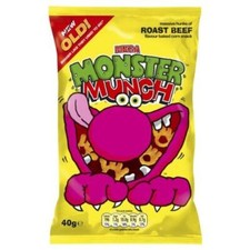 Walkers Crisps Monster Munch Roast Beef - 35x40g - 35 Pack
