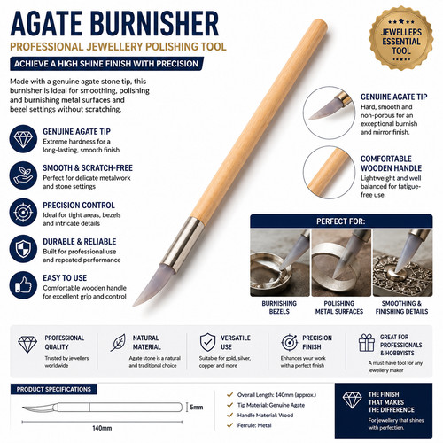 Agate burnisher jewellery - burnisher,