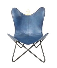 Relaxing Chair-Iron Stand Blue