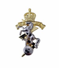 New Official REME OR's Metal Cap / Beret Badge (Kings Crown) - British Army