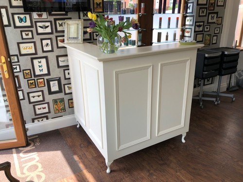Shape reception desk - l, cash