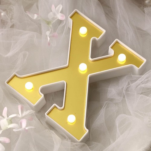 Practical gold led letter - gold,