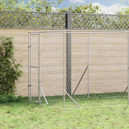 Outdoor dog run - run, silver