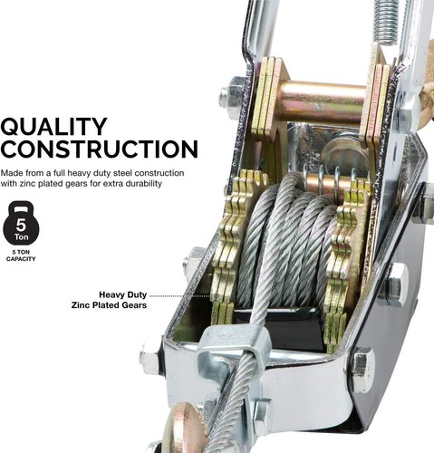 Hand puller winch - ton, heavy