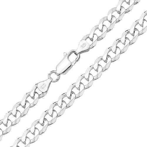 Sterling silver 6mm - sterling, curb