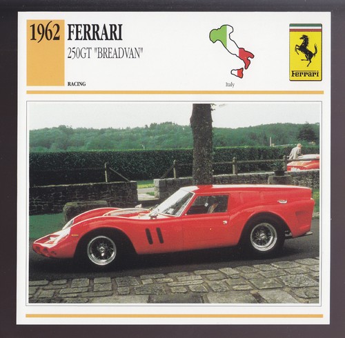 1962 ferrari 250 breadvan - 250, gt