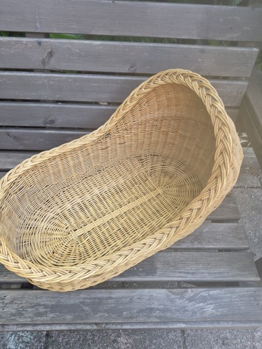 Vintage wicker rocking doll - vintage,