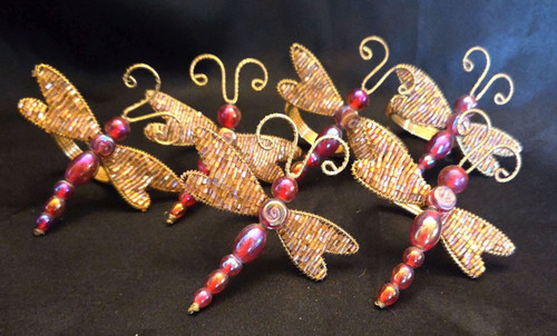 Set pier one red beaded - set,