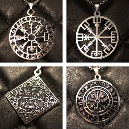 Vegvisir necklace viking - vegvisir,