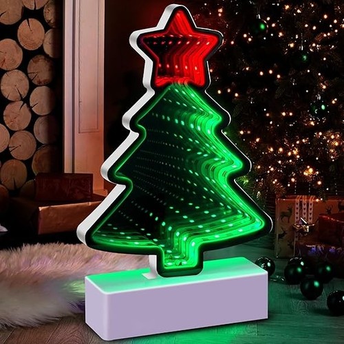 Christmas tree infinity mirror - christmas,