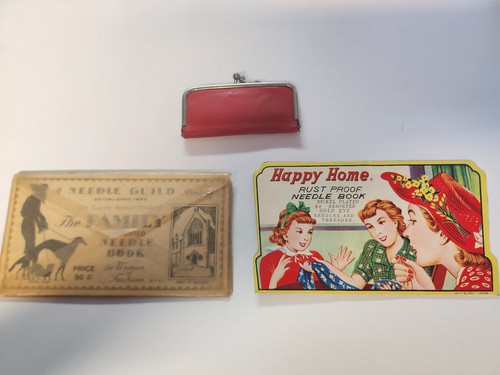 Lot vintage sewing needles - of,