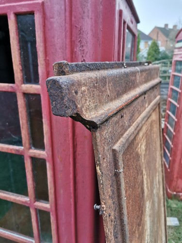 Red telephone box back - box,