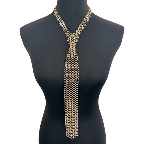 Chainmail tie worn - tie, by