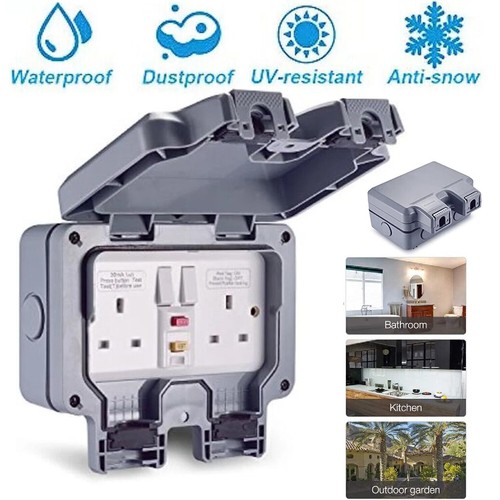Weatherproof outdoor plug 13a - outdoor,