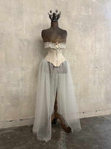 Antique wasp waist mannequin - antique,