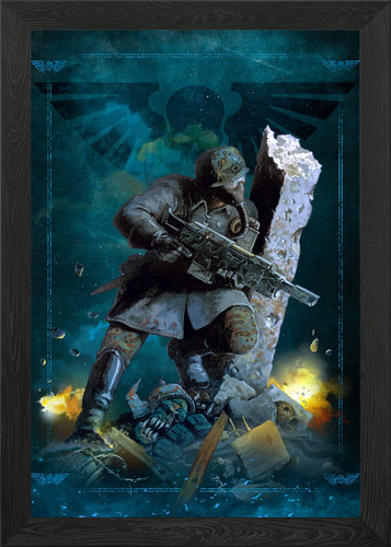 Steel legion guardsman framed - steel,
