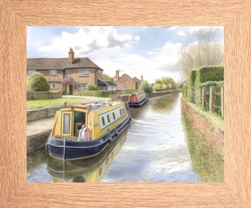 Grand union canal boat - grand,